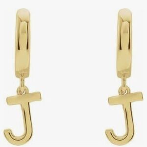 Victoria Leland Design Initial J Hoop Earrings